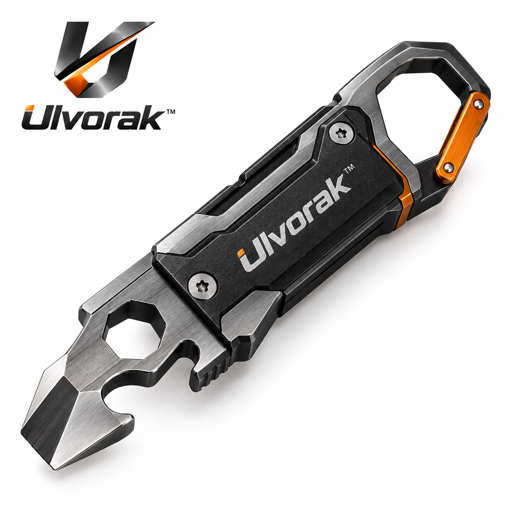 Ulvorak™ PocketMate Keychain Multi-Tool – Compact Everyday Carry Tool for Quick Repairs, Outdoor Activities & Daily Tasks