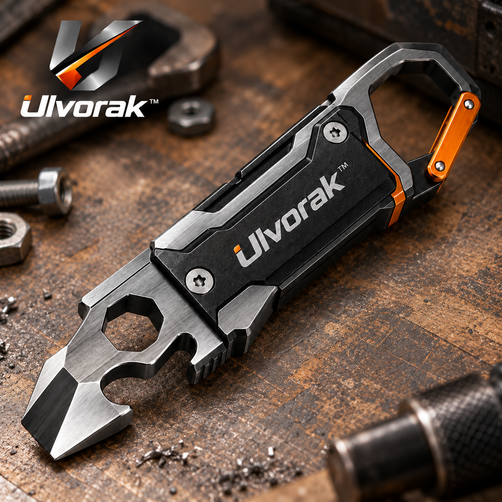 Ulvorak™ PocketMate Keychain Multi-Tool – Compact Everyday Carry Tool for Quick Repairs, Outdoor Activities & Daily Tasks
