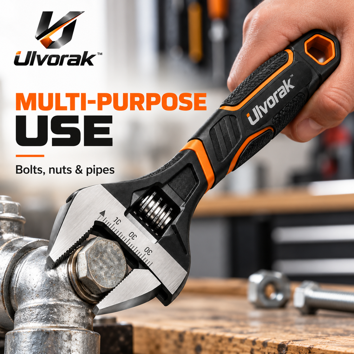 Ulvorak™ FlexReach Magnetic Pickup Tool – Extendable Magnetic Retriever for Lost Screws, Bolts, Nuts & Small Metal Parts