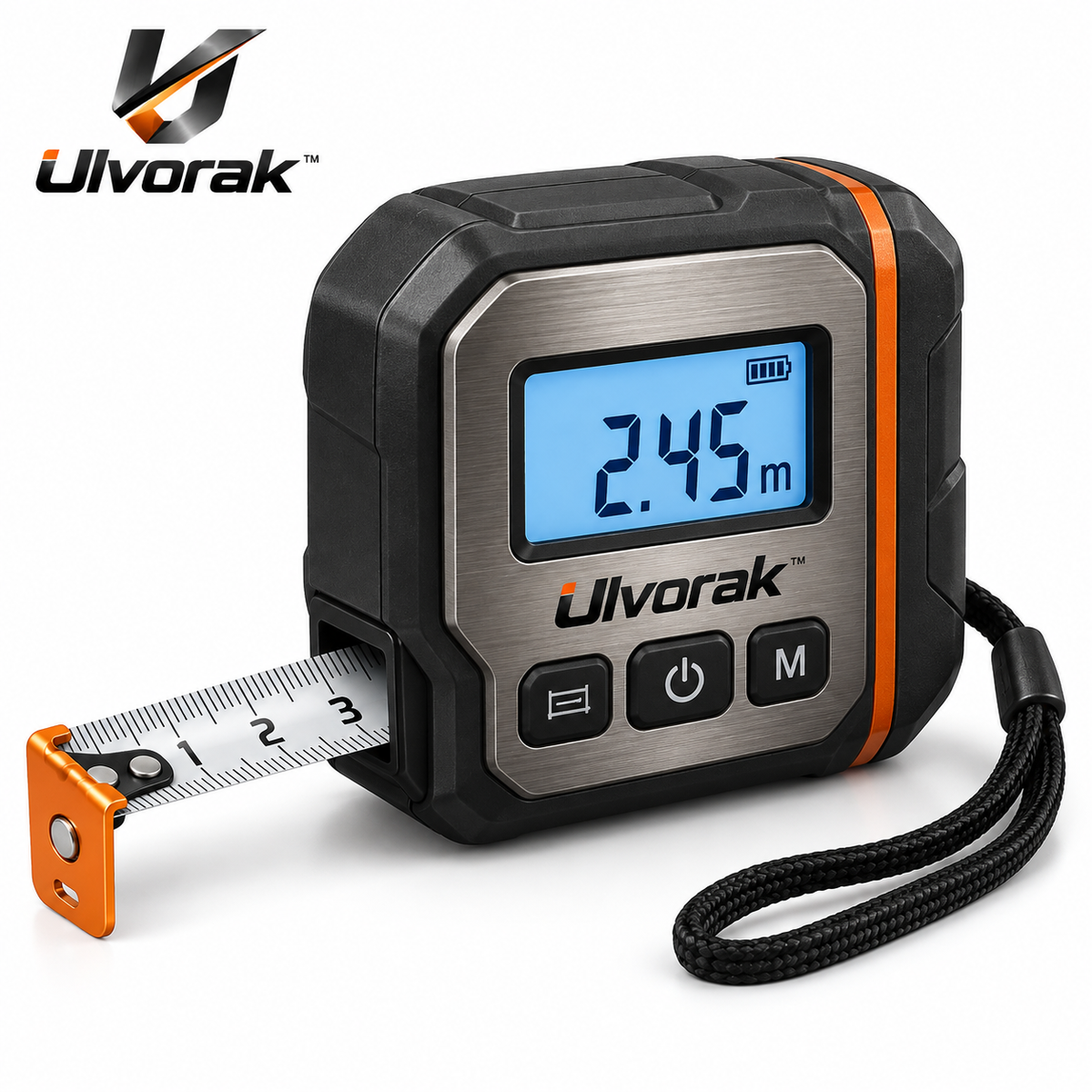 Ulvorak™ SmartMeasure Digital Tape – Electronic Measuring Tool with Digital Display for Home Improvement, DIY Projects & Accurate Measurements