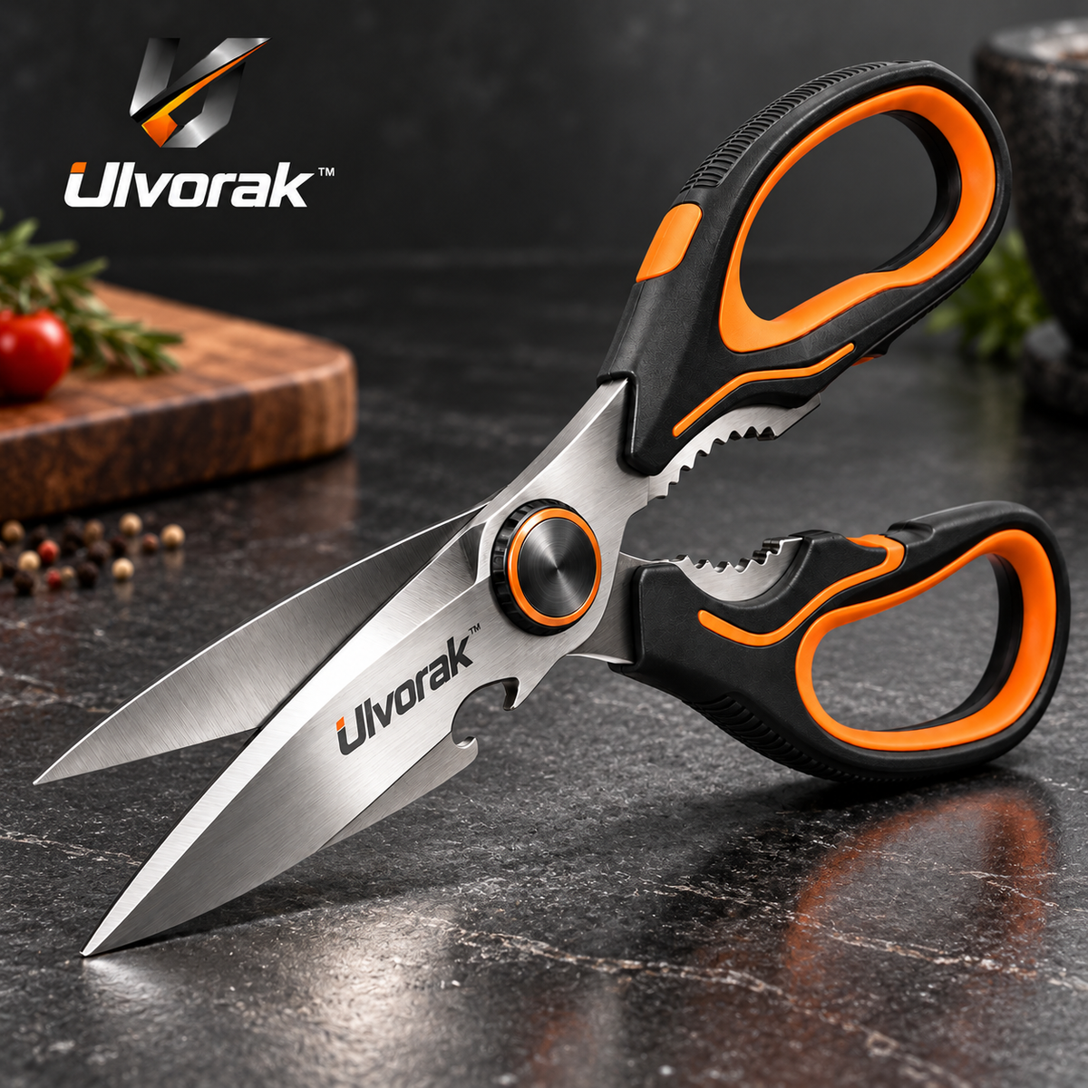 Ulvorak™ MultiCut Utility Scissors – Heavy-Duty Multi-Purpose Cutting Tool for Home, Kitchen, Workshop & Everyday Tasks